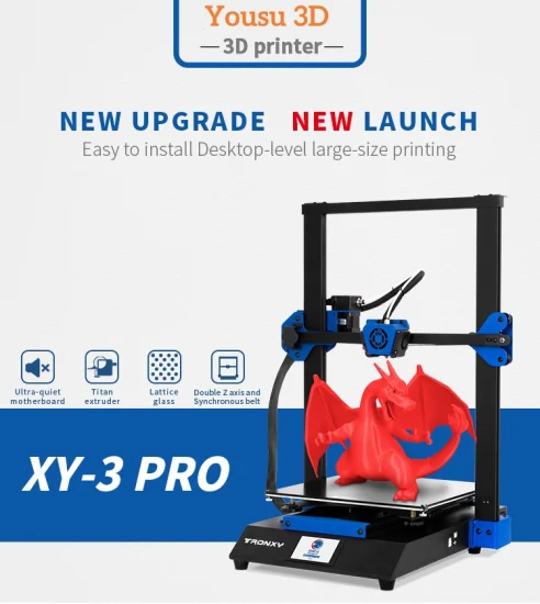 Tamanho industrial 300*300*400mm da impressão da impressora de Yousu 3D DIY Fdm 3D TPU
